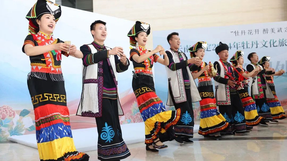云南·武定2024年牡丹文化旅游季新闻发布会现场民族舞蹈.jpg